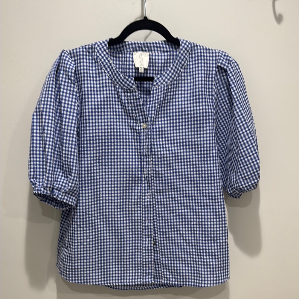 Blue Gingham Blouse